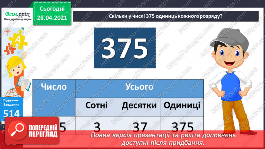 №055 - Додавання та віднімання чисел на основі нумерації. Визначення загальної кількості одиниць, десятків, сотень у трицифрових числах.28 №055 - Додавання та віднімання чисел на основі нумерації. Визначення загальної кількості одиниць, десятків, сотень у трицифрових числах.28