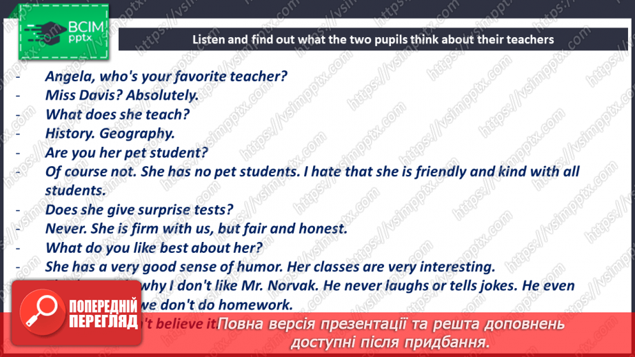 №037-38 - A good teacher. What is he/she?11 №037-38 - A good teacher. What is he/she?11