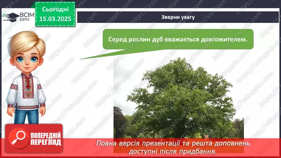 №079 - Царство рослин. Казка про маленького дубка. Як росте дуб8 №079 - Царство рослин. Казка про маленького дубка. Як росте дуб8