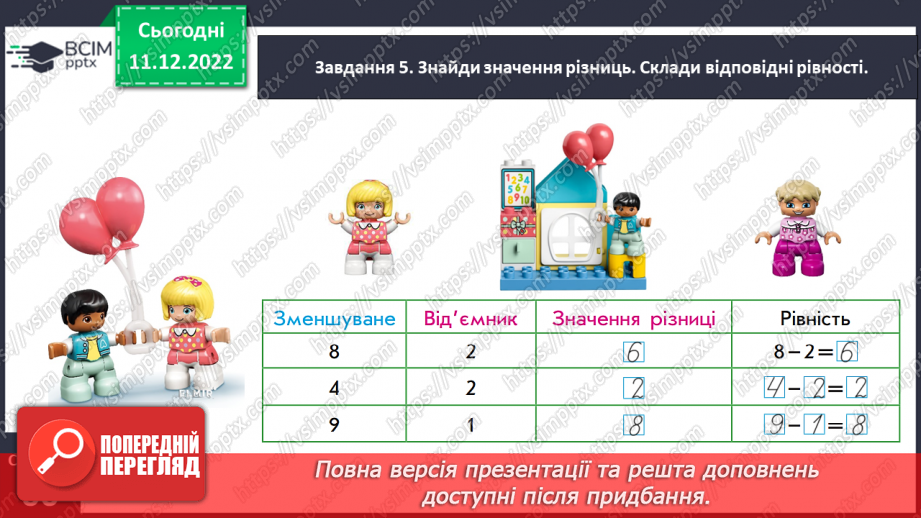 №0066 - Називаємо компоненти та результат дії віднімання: зменшуване, від’ємник, різниця.18