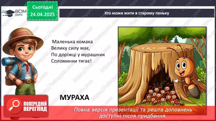 №0094 - Проект «Хто мешкає у старому пеньку?4 №0094 - Проект «Хто мешкає у старому пеньку?4