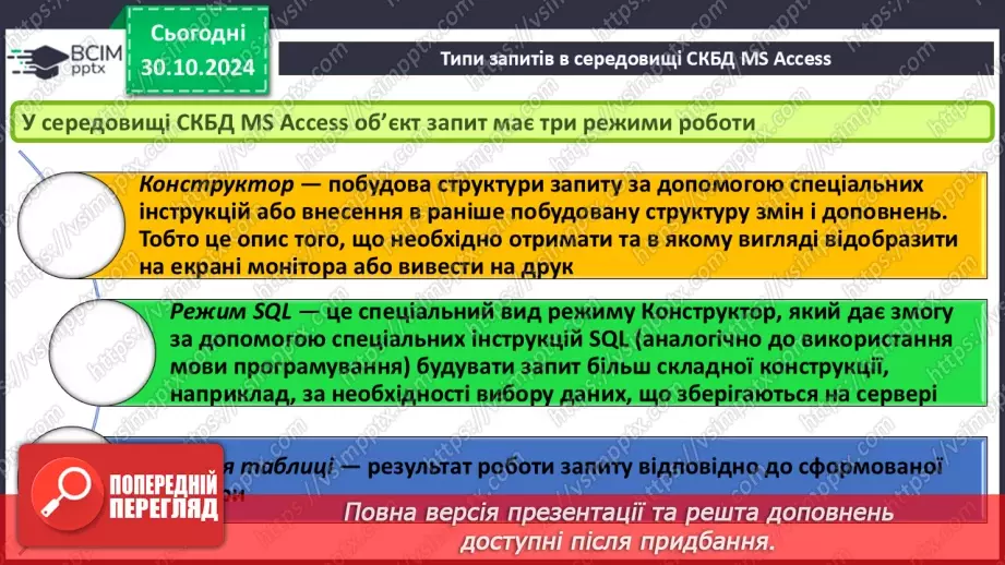 №22 - Запити на вибірку. Практична робота №6. Створення запитів на вибірку даних.9 №22 - Запити на вибірку. Практична робота №6. Створення запитів на вибірку даних.9