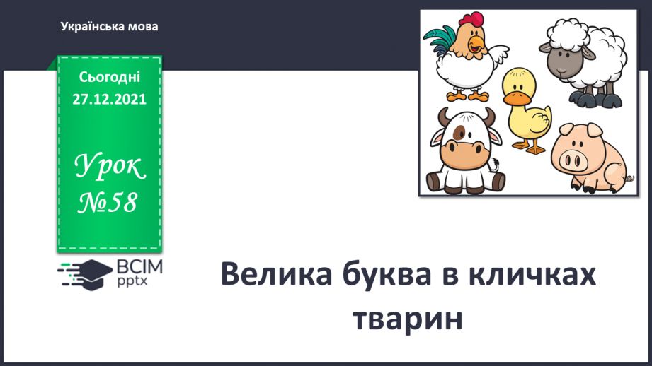 №058 - Велика буква в кличках тварин0