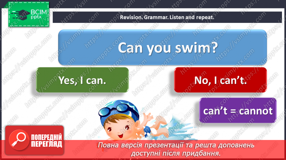 №052 - Animals – 5b. “Can you …?”, “Yes, I can”, “No, I can’t (cannot)”6