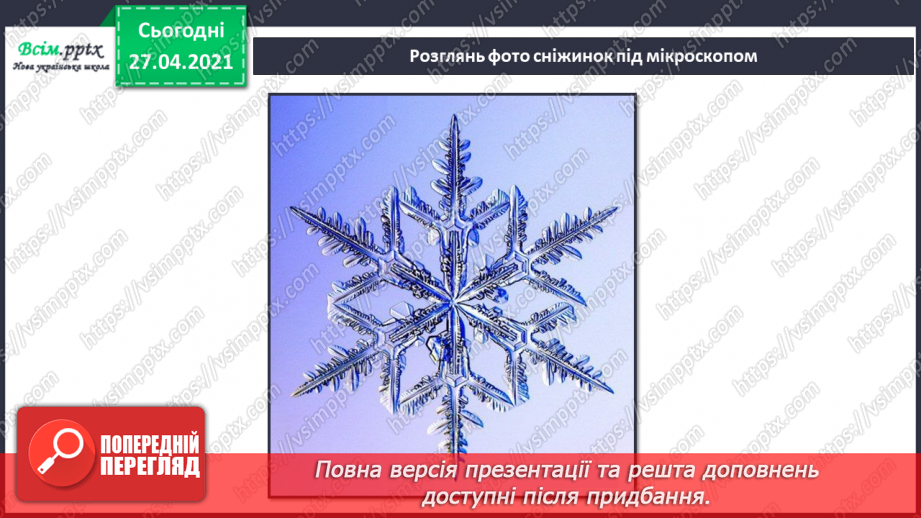 №042 - 043 - Які ознаки в зими. Зимові місяці. Дослідження сніжинок. Екскурсія. Як змінилась природа взимку?23