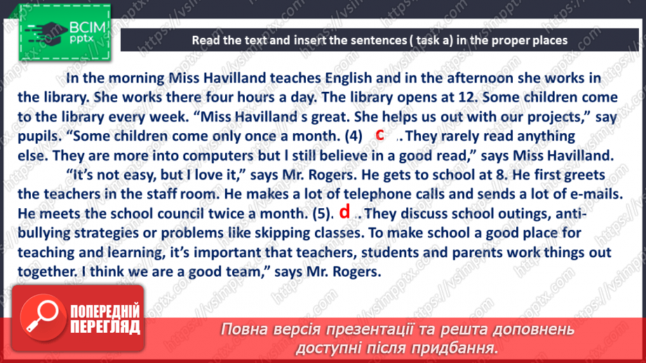 №035 - People working in your school14 №035 - People working in your school14