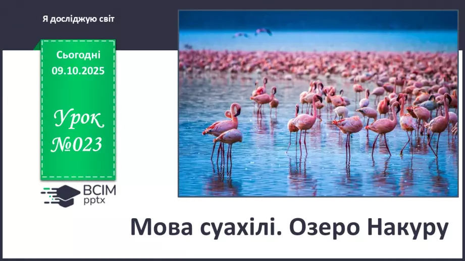 №023 - Мова суахілі. Озеро Накуру0 №023 - Мова суахілі. Озеро Накуру0