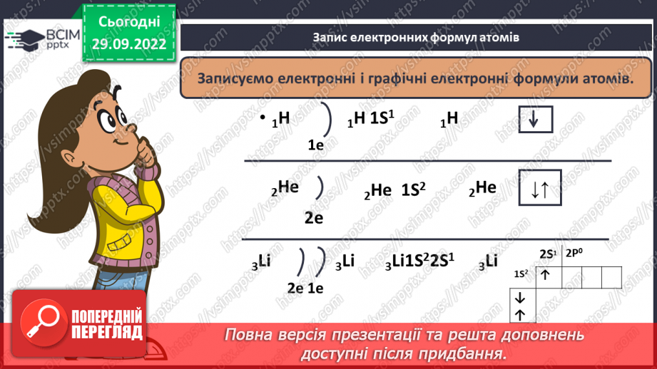 №14 - Послідовність заповнення електронами енергетичних рівнів і підрівнів. Електронні формули атомів.15