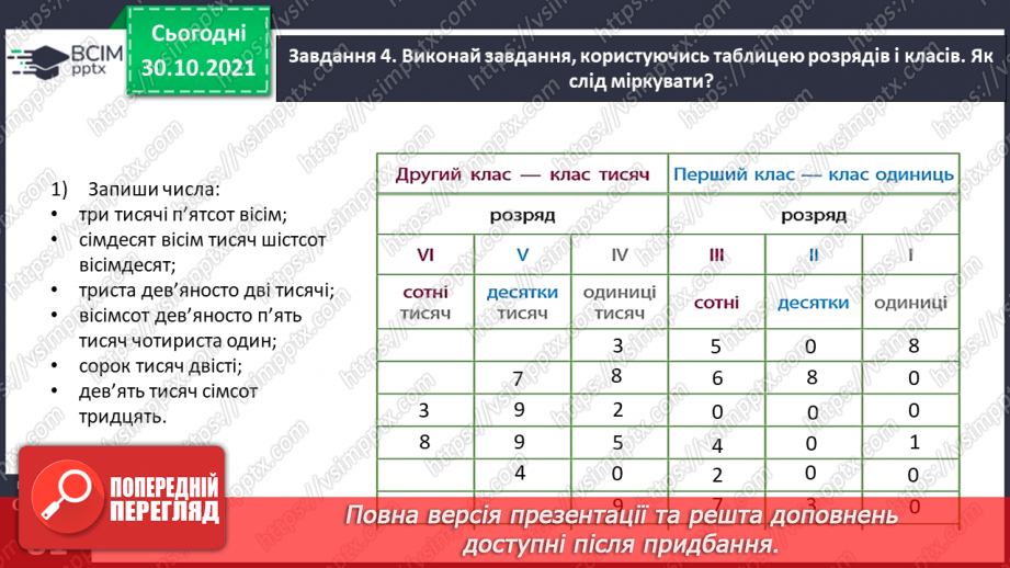 №052 - Читаємо і записуємо багатоцифрові числа33 №052 - Читаємо і записуємо багатоцифрові числа33