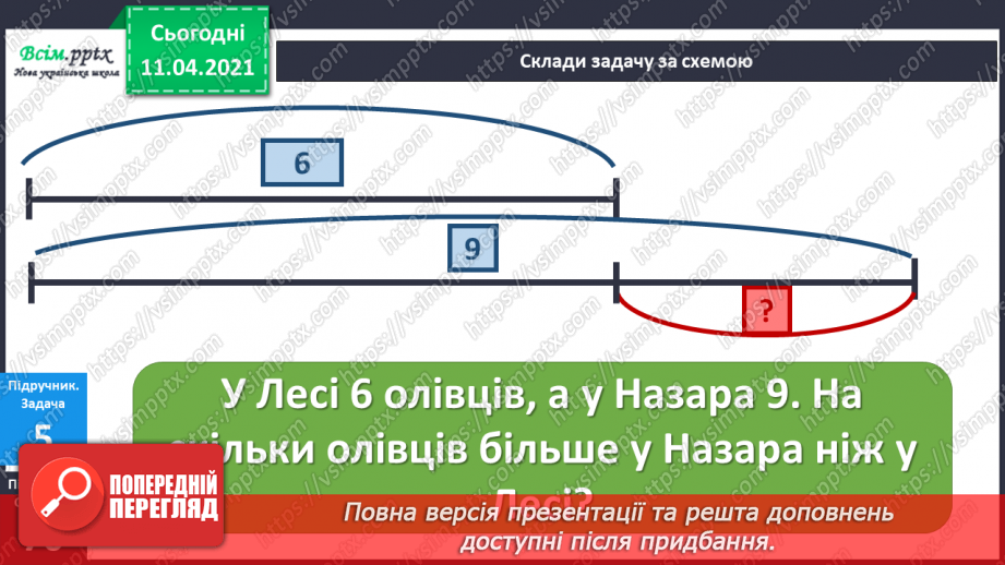 №069 - Складання та розв’язування задач за малюнками та короткими записами. Порівняння виразів.25
