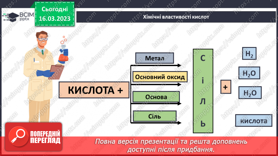 №56 - Робочий семінар №9. Кислоти і солі.10