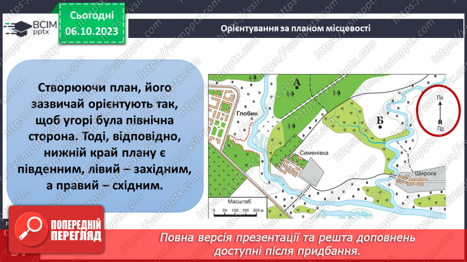 №13 - Визначення напрямків на плані. Визначення способів орієнтування на місцевості: їхні переваги та недоліки24