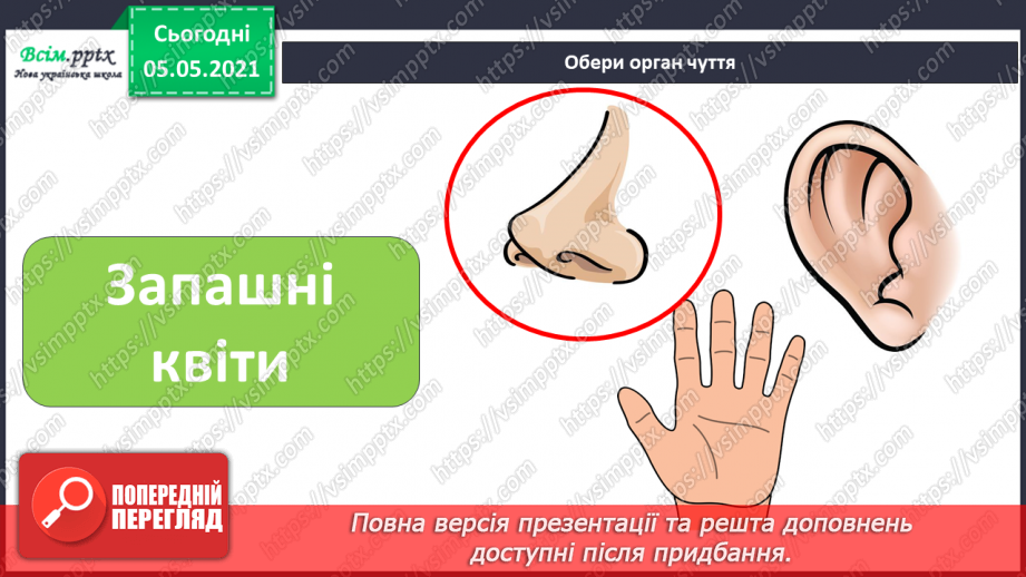 №078 - Органи чуття.18 №078 - Органи чуття.18