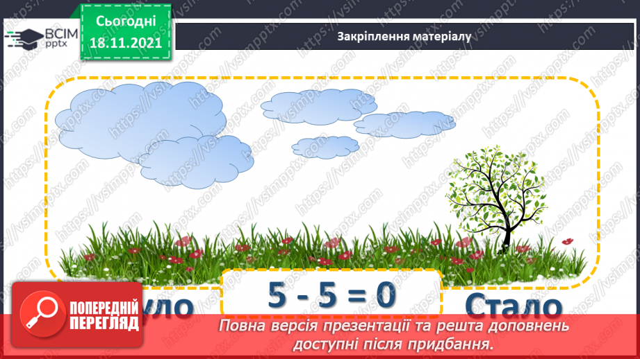 №037 - Число «нуль». Утворення числа 0. Віднімання  рівних чисел. Порівняння нуля з числами першого десятка.25 №037 - Число «нуль». Утворення числа 0. Віднімання  рівних чисел. Порівняння нуля з числами першого десятка.25