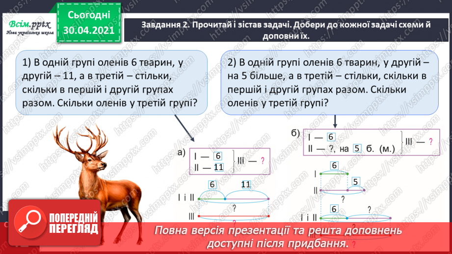 №088 - Розв'язуємо задачі на знаходження третього числа за сумою двох чисел8