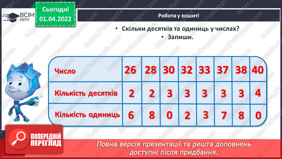 №109 - Письмова нумерація в межах 40. Обчислення виразів. Розв’язування задач. Види годинників22 №109 - Письмова нумерація в межах 40. Обчислення виразів. Розв’язування задач. Види годинників22