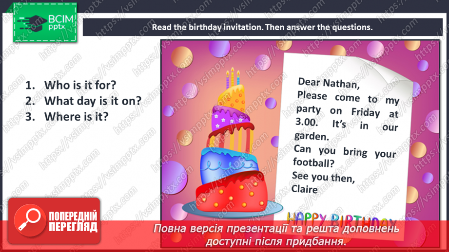 №025 - Birthdays. Skills. Birthday party.5