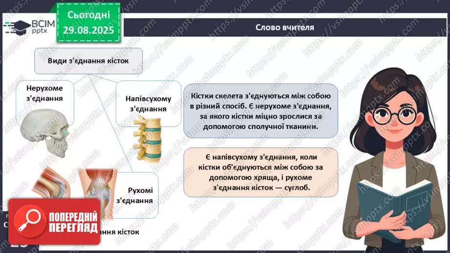 №005 - Будова, функції та особливості скелета людини.19 №005 - Будова, функції та особливості скелета людини.19