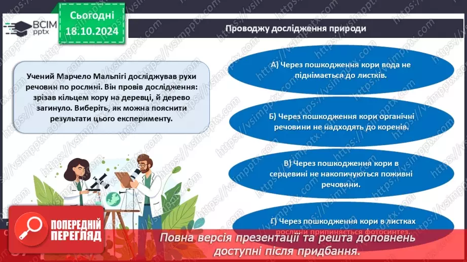 №27 - Узагальнення вивченого з теми «Характерні риси та будова вищих рослин».3