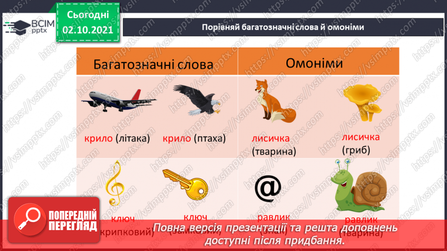 №035 - Багатозначні слова й омоніми.9 №035 - Багатозначні слова й омоніми.9