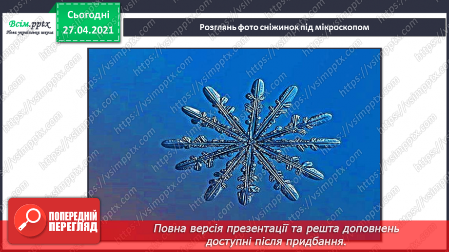 №042 - 043 - Які ознаки в зими. Зимові місяці. Дослідження сніжинок. Екскурсія. Як змінилась природа взимку?22