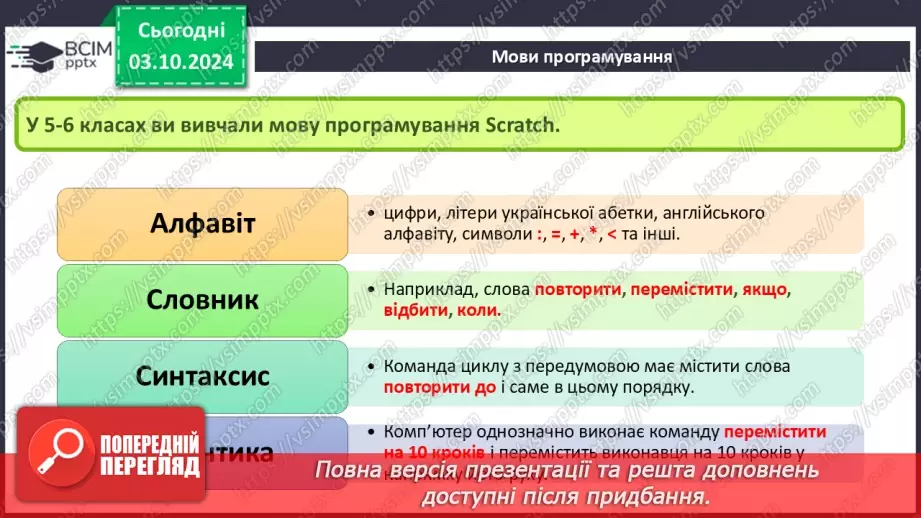 №13 - Алгоритми та комп’ютерні програми. Інтерфейс користувача. Мови програмування.17