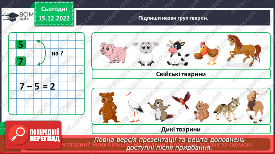 №0054 - Різноманітність тварин. Дикі та свійські тварини21 №0054 - Різноманітність тварин. Дикі та свійські тварини21