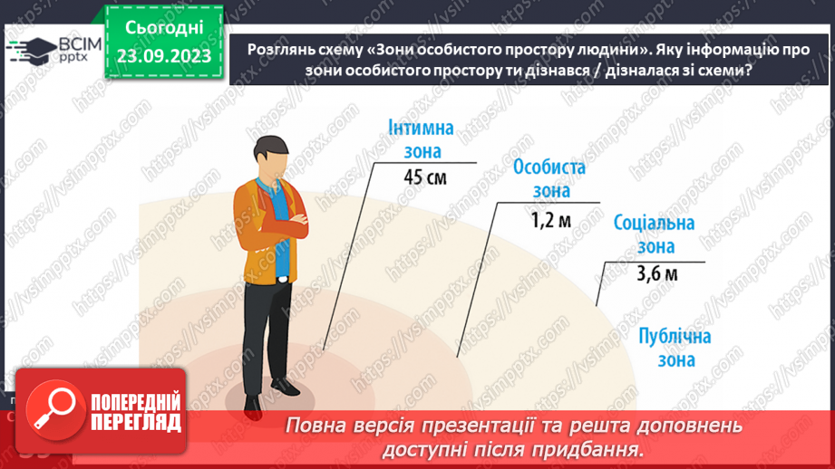 №05 - Особистий простір людини. Як протидіяти порушенням особистого простору.10