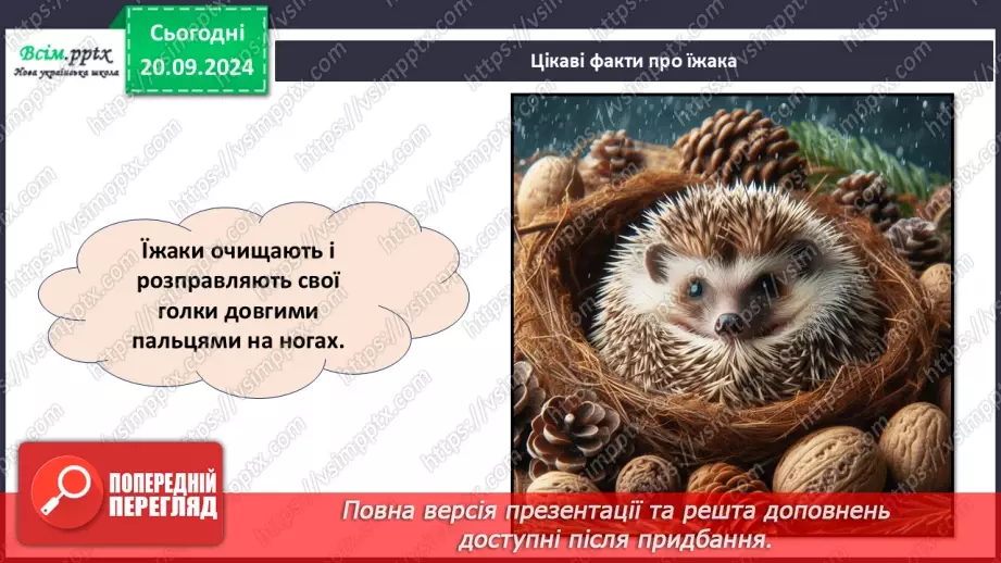 №05 - Аплікація з паперу. Послідовність дій під час виготовлення аплікації. Проєктна робота «Їжачок»14