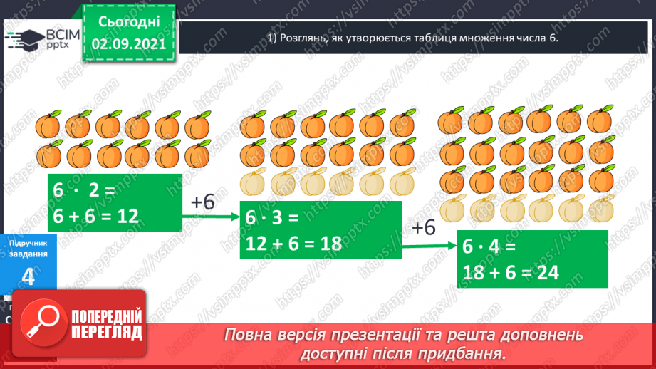 №012 - Таблиці множення чисел 6–9.12