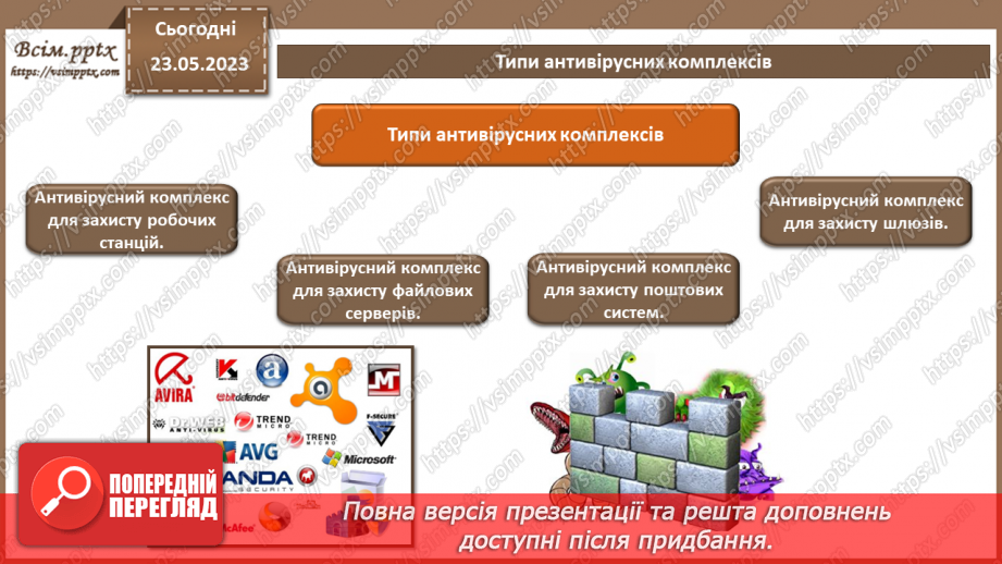 №15 - Технології виявлення вірусів. Можливі варіанти розміщення антивірусних засобів. Антивірусний захист, як засіб нейтралізації загроз.14