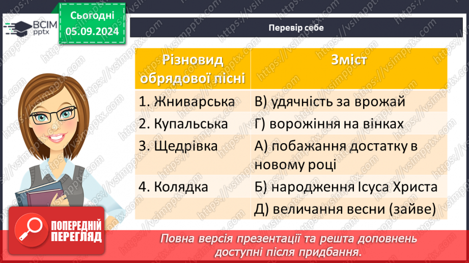 №06 - Пісні зимового циклу. «Добрий вечір тобі, пане господарю», «Щедрик, щедрик, щедрівочка», «Засівна». Урок виразного читання напам’ять пісень зимового циклу6