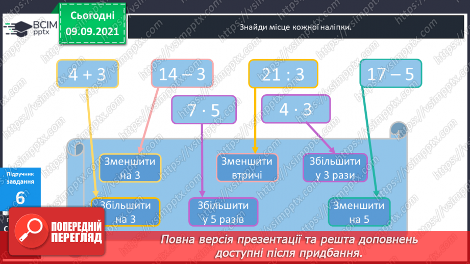 №017 - Перевірка правильності виконання дій множення і ділення. Збільшення і зменшення числа  у кілька разів.15 №017 - Перевірка правильності виконання дій множення і ділення. Збільшення і зменшення числа  у кілька разів.15