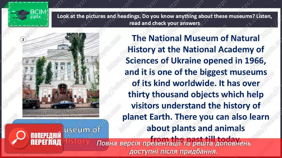 №039 - Culture Page for Ukraine 2 “Museums in Kyiv”8 №039 - Culture Page for Ukraine 2 “Museums in Kyiv”8
