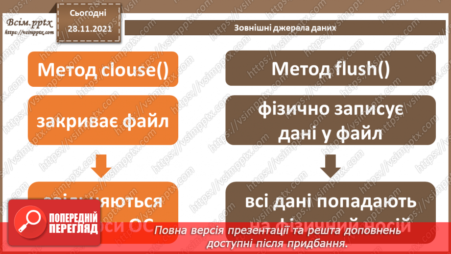 №29 - Інструктаж з БЖД. Зовнішні джерела даних.9