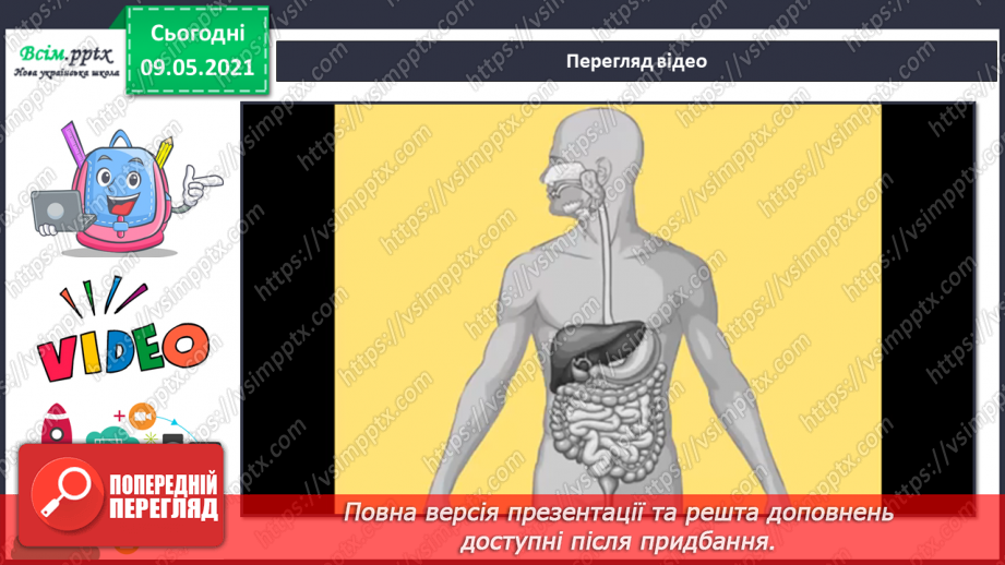 №088 - Які органи допомагають людині перетравлювати їжу?12