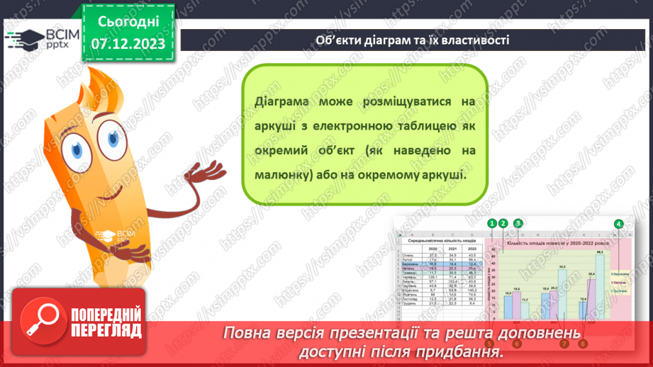 №29 - Інструктаж з БЖД. Діаграми в табличному процесорі. Об’єкти діаграм та їх властивості. Створення діаграм19
