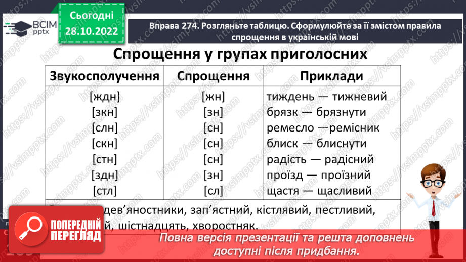 №044 - Спрощення в групах приголосних.10