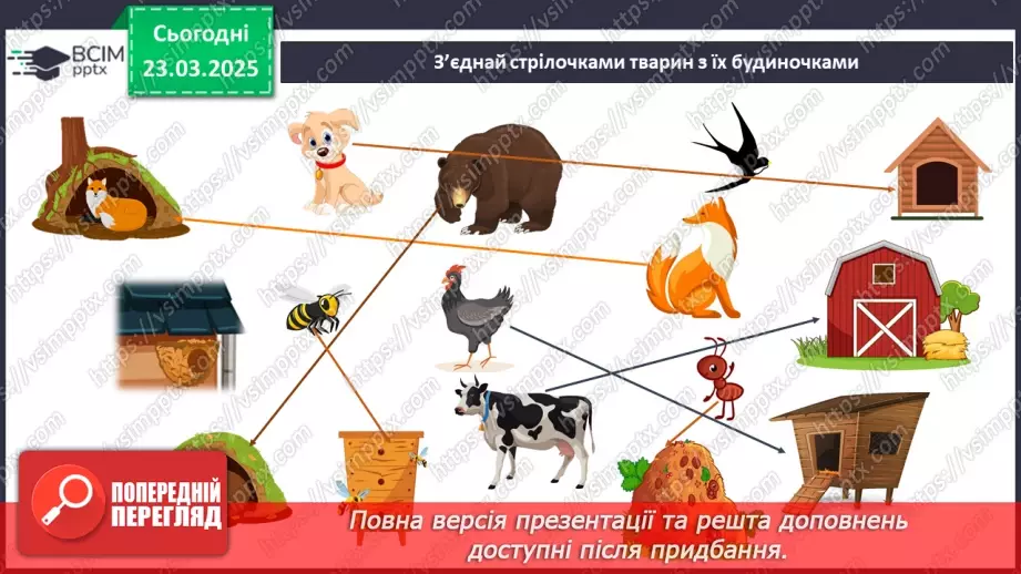№084 - Як харчуються тварини. Житла тварин.23