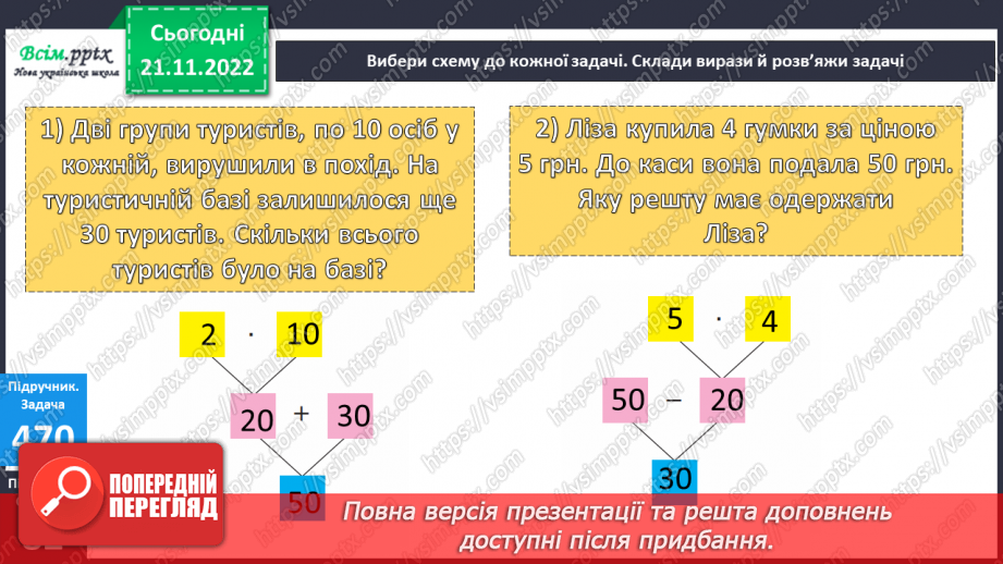 №053-55 - Розв’язування рівнянь та їх перевірка. Задачі з буквеними даними. Діагностична робота16