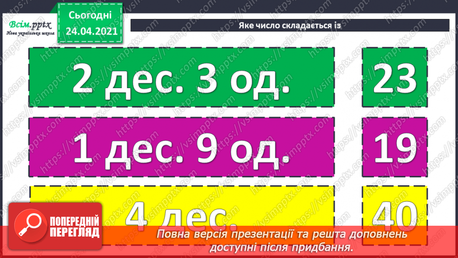 №011 - Таблиці додавання і віднімання числа 3. Складання і розв’язування задач та їх порівняння. Порівняння іменованих чисел.2