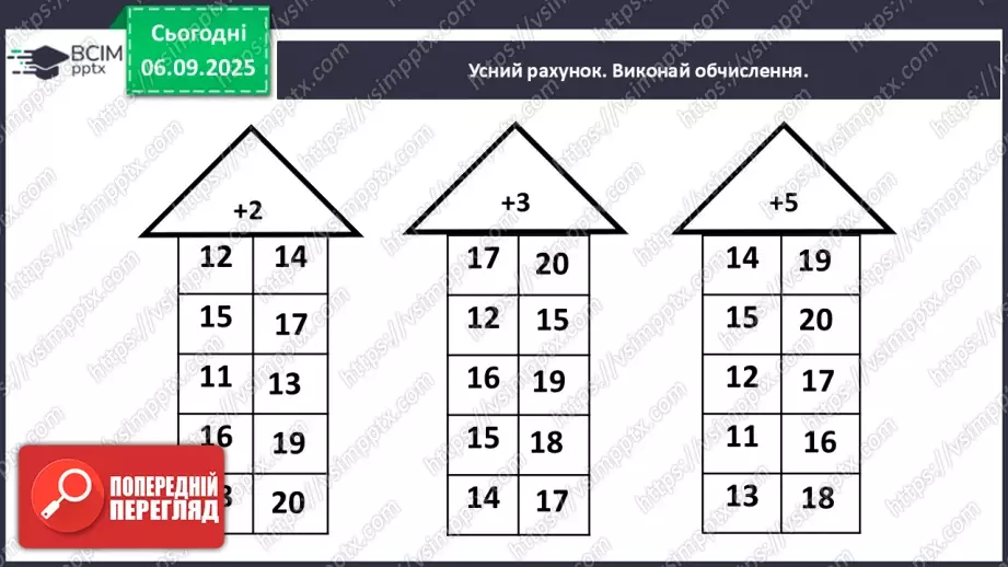 №009-10 - Повторення вивченого матеріалу. Лічба десятками3 №009-10 - Повторення вивченого матеріалу. Лічба десятками3