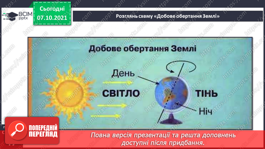 №023 - Рухи Землі і їх наслідки. Рух Землі навколо своєї осі8