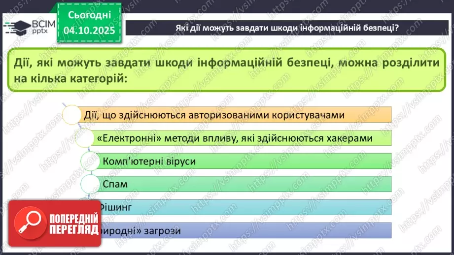 №13 - Інструктаж з БЖД. Пошкодження даних та загрози безпеці9 №13 - Інструктаж з БЖД. Пошкодження даних та загрози безпеці9