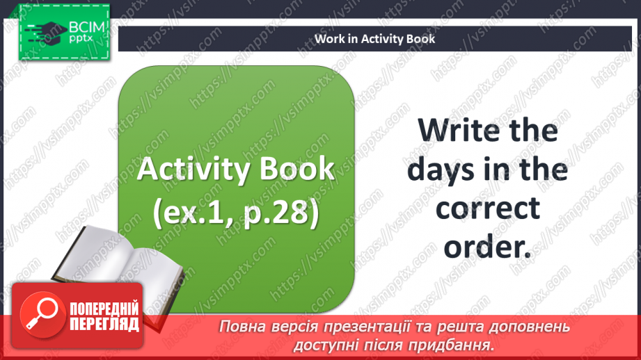 №037 - Days of the week. Introduction and activation of new vocabulary.20