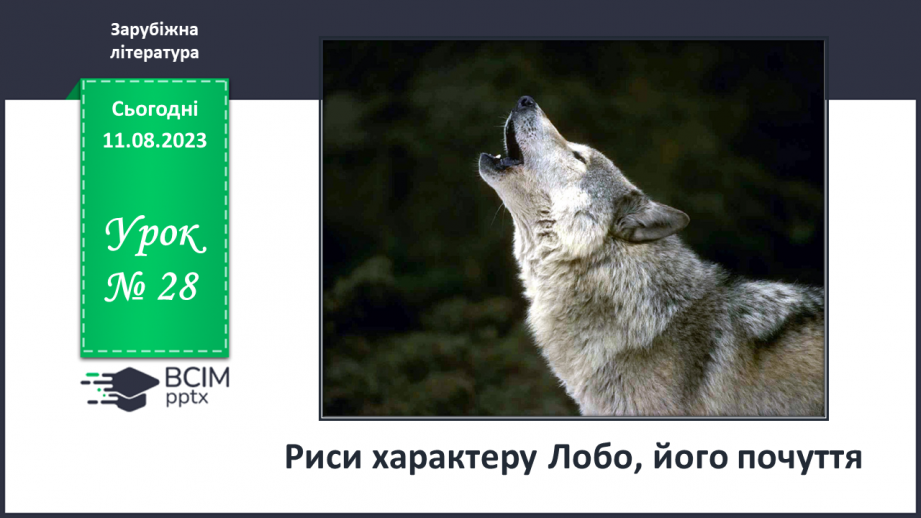 №28 - Риси характеру Лобо, його почуття0