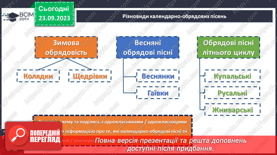 №09 - Народні календарно-обрядові пісні, їх різновиди. Українські колядки і щедрівки.13