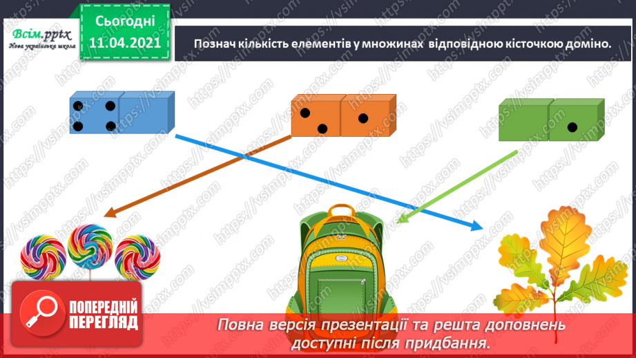 №033 - Утворення числа 9 із числа 8 і числа 8 із числа 9. Письмо цифри 9. Порівняння чисел у межах 9. Складання схем за малюнками.3