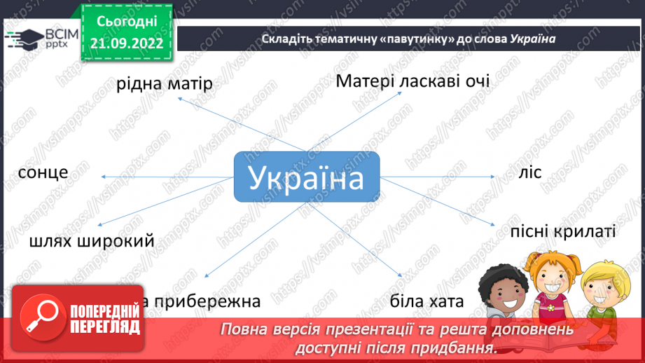 №023 - Символи нашої держави. Наталка Поклад «Прапор». Робота над виразним читанням вірша. (с. 22)11