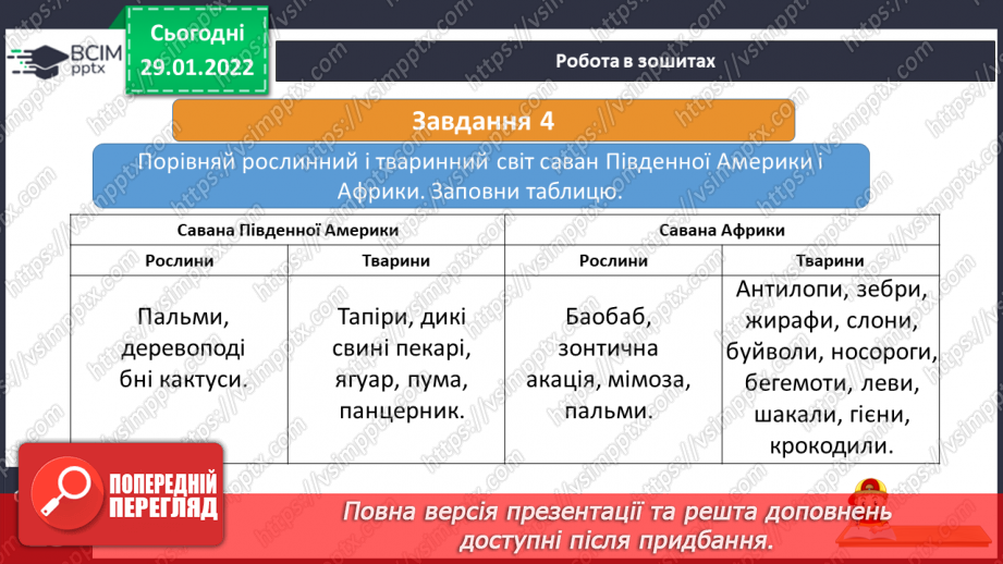 №061 - Рослинний і тваринний світ Південної Америки23 №061 - Рослинний і тваринний світ Південної Америки23